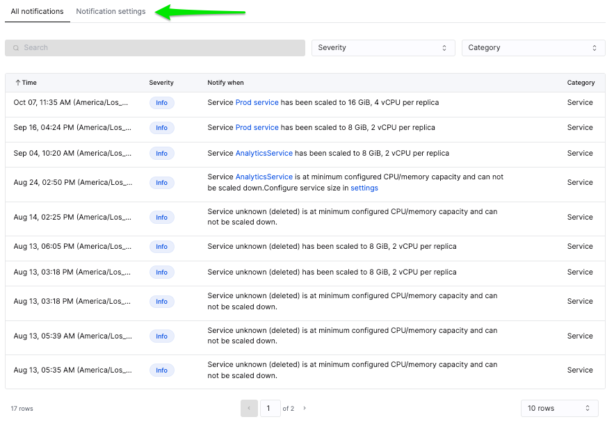 Configure backup settings